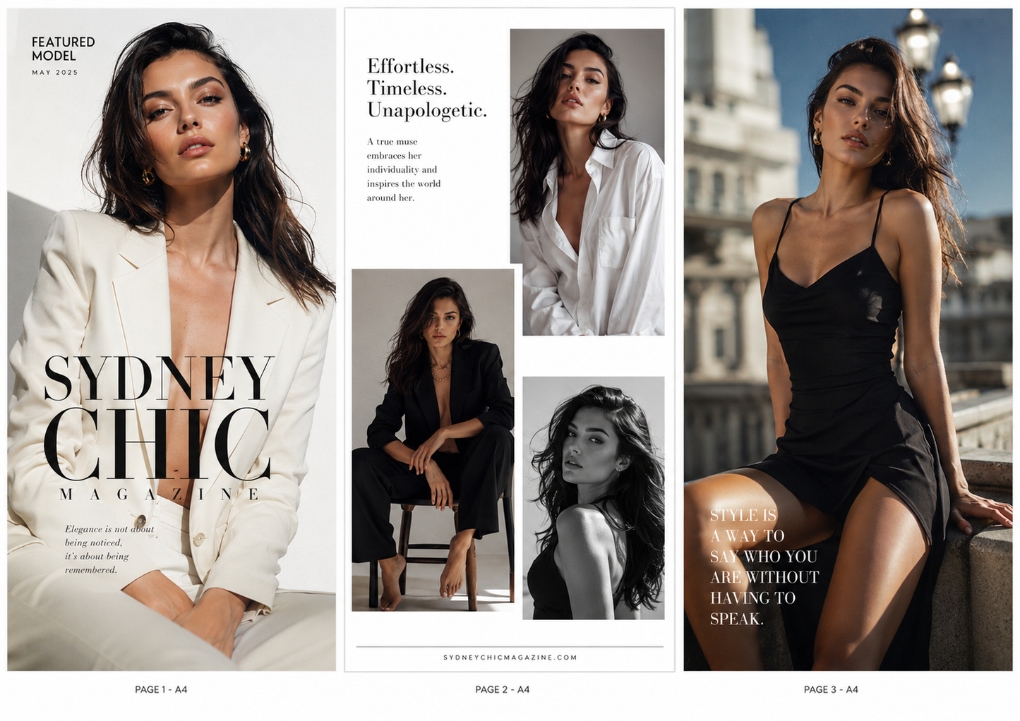 Modelling Submission - 3-Page Magazine Feature Submission
