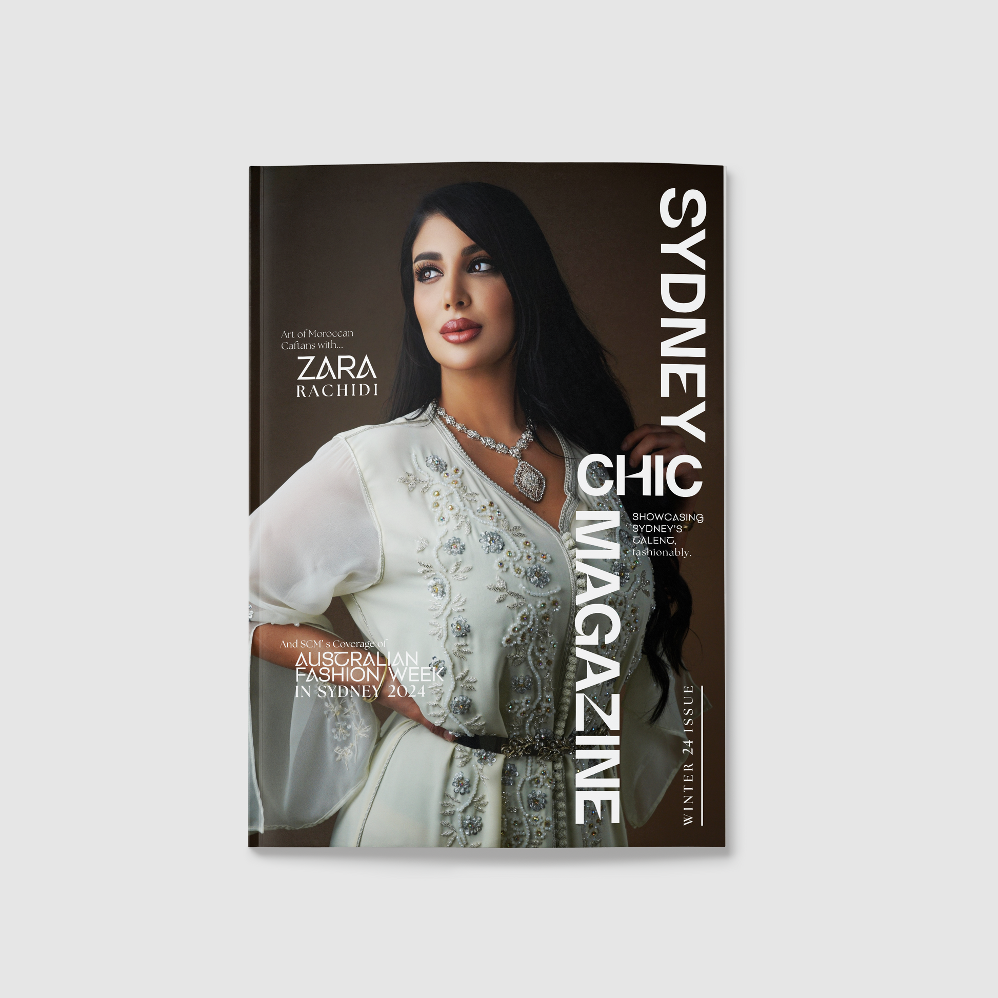 Sydney Chic Magazine Cover 2024 Winter Issue Featuring Zara Rachidi